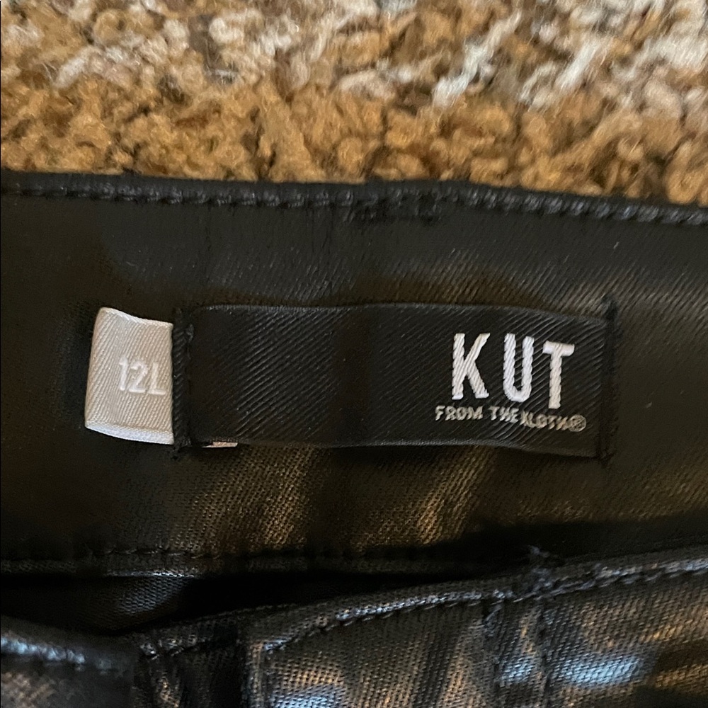 Kut from the Kloth Coated Black Pants - Picture 3 of 9